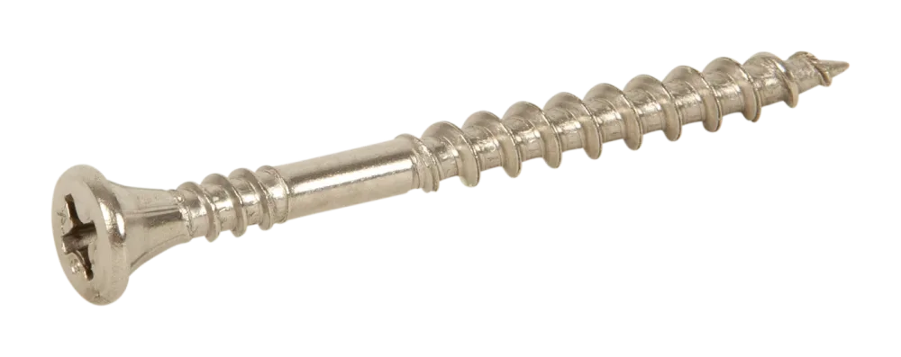 ESSVE 537615 Fasadskruv 4,2x52 mm, rostfri/syrafast A4, band. Brun, 1000-pack