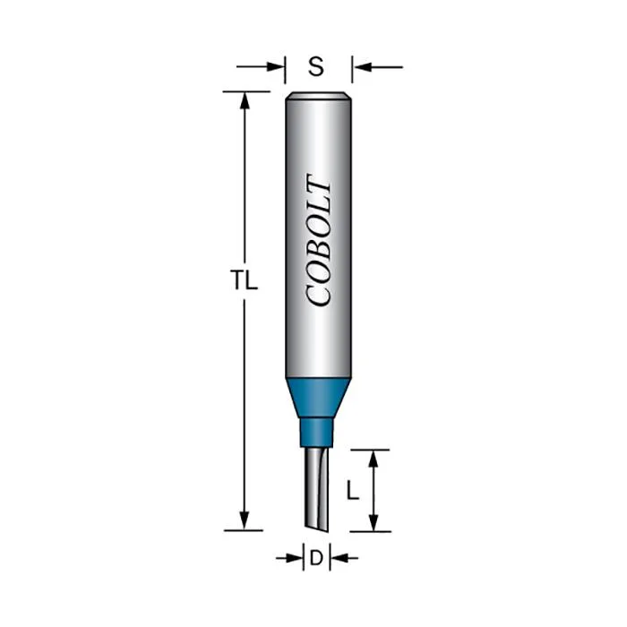 Cobolt 203-030 Notfräs med bottenskär