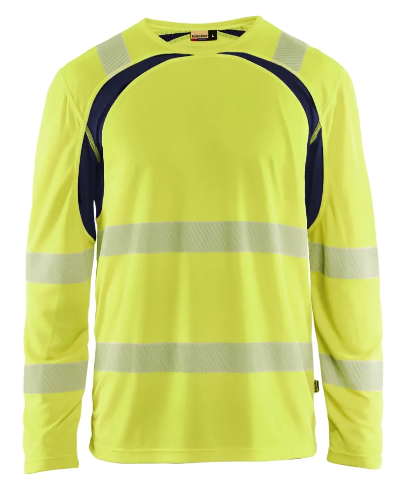 Blåkläder 359910135599L T-shirt varsel, röd/svart Röd/svart