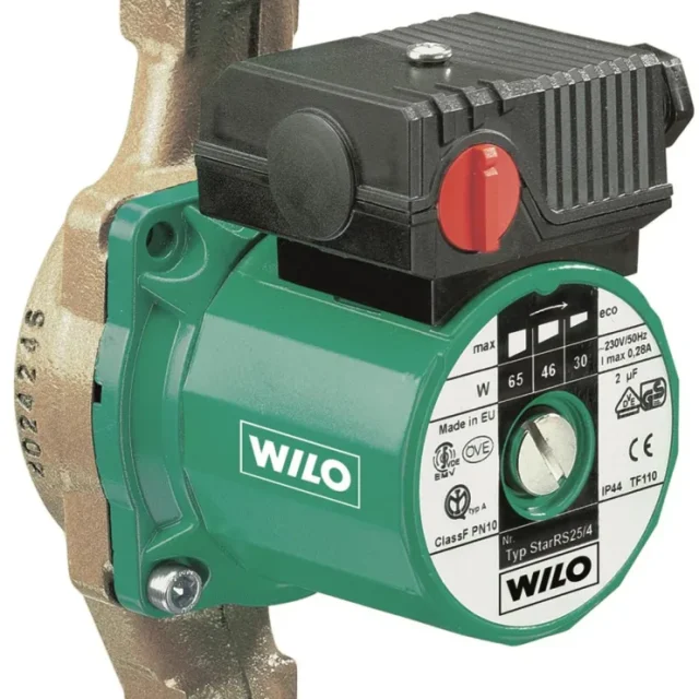 Wilo Star-Z 20/4 Tappvarmvattenpump 0.31 A, 1.8 m³/h, 20 kPa, 2600 r/min