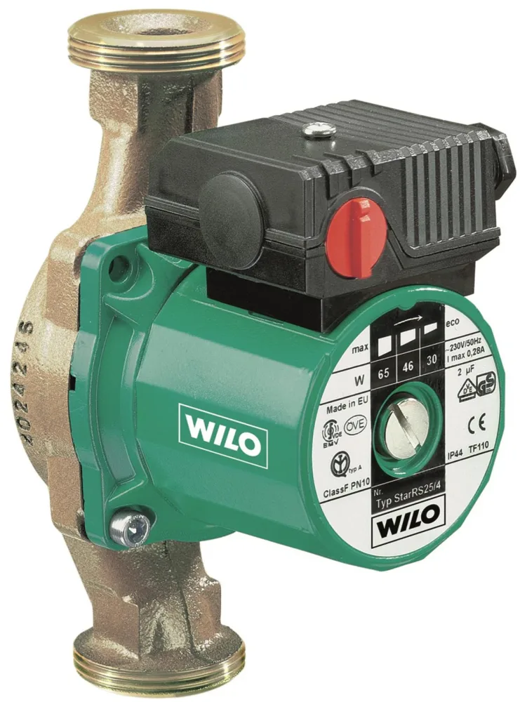 Wilo Star-Z 20/4 Tappvarmvattenpump 0.31 A, 1.8 m³/h, 20 kPa, 2600 r/min
