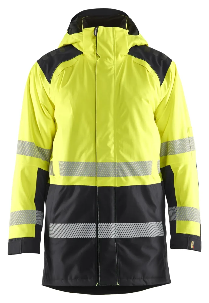 Blåkläder 445719873399XXXL Vinterparka varsel, gul/svart 3XL - Bild 2