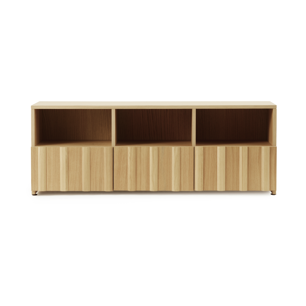 Rib sideboard hybrid, Oak, 44x120x38 cm