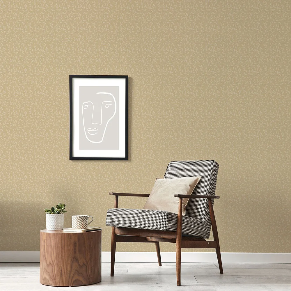 Galerie Wallcoverings Off the Wall LB25163 Tapet Tit Willow Gul