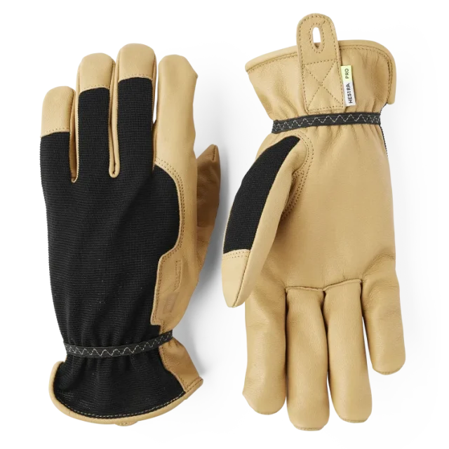 Hestra Pro 73010-10 Kobolt Tan Montagehandske naturfärgat getskinn, svart/brun 10