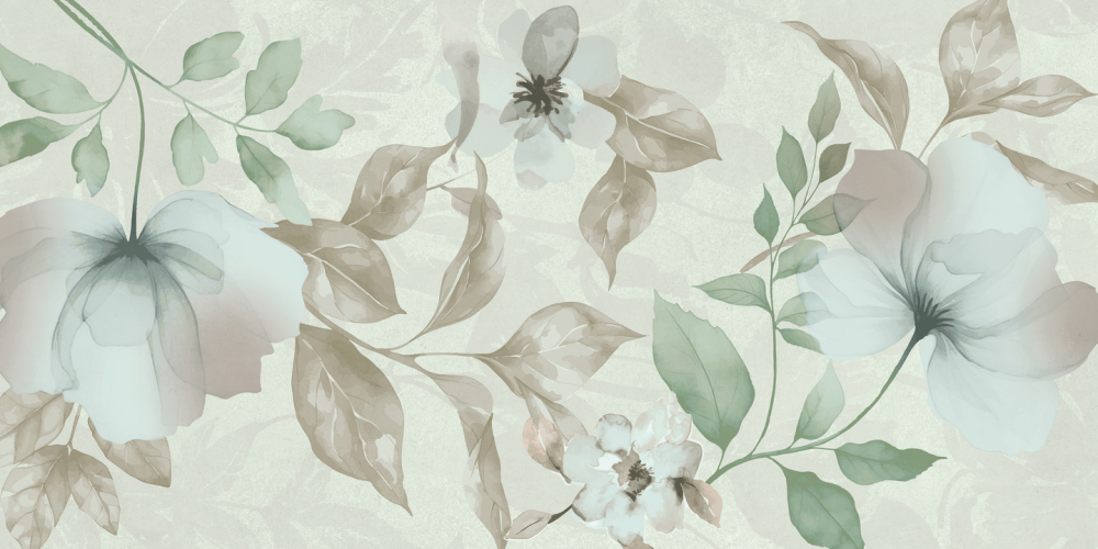 KLINKER WALLPAPER 60X12 FLOWERS R10B RT 1,44M2