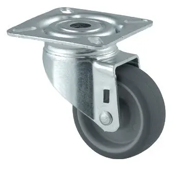 Tente 2470PJI050P40 Länkhjul termogummi, platta 60x60 mm 50 mm