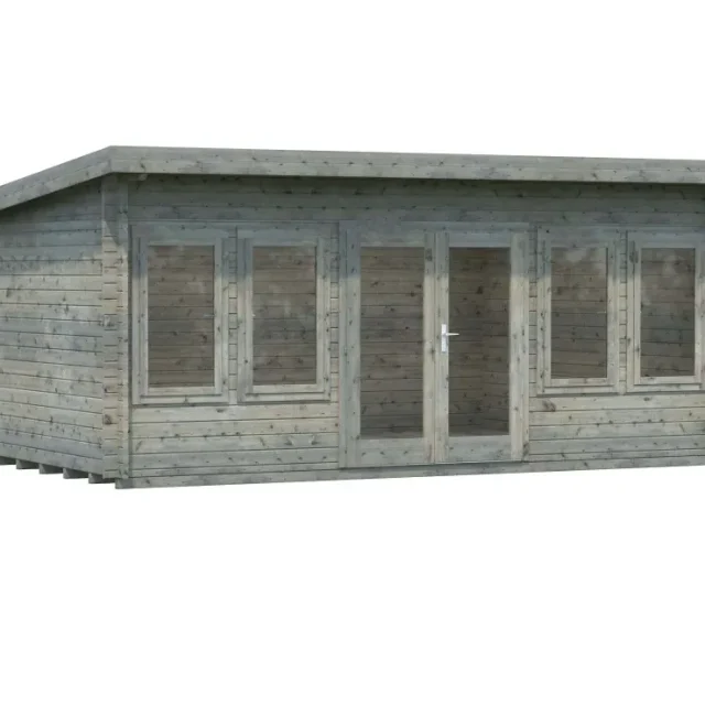 Palmako Lisa Stuga 20,1 m²/inv. 19,4 m², grå impregnerad