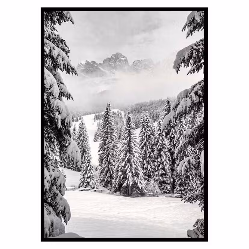 Poster Gallerix Between Spruces Storlek: 50x70 cm