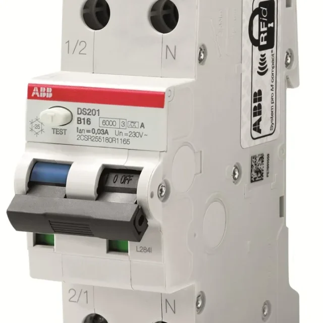 ABB 2CSR255180R1027 Personskyddsautomat 6kA, K-karakteristik, typ A DS201 K2 A30