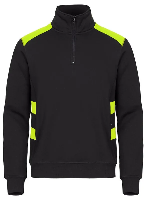 CLIQUE Ambition Half Zip Svart/Gul