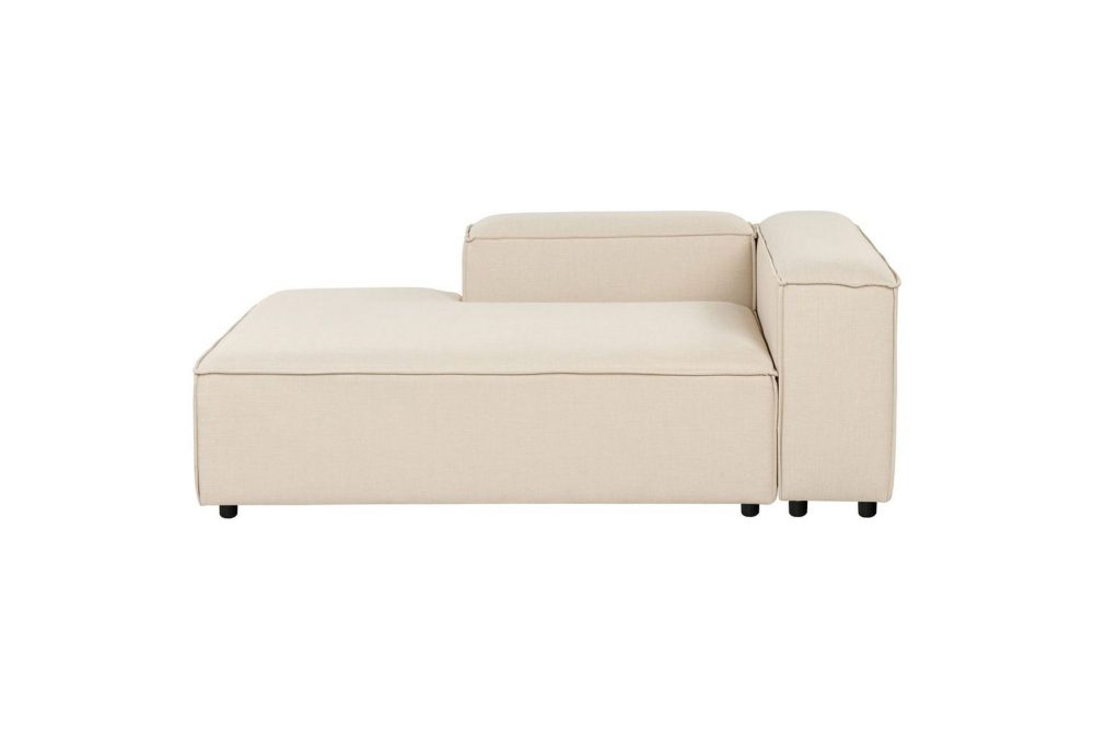 Schäslong Ardal Beige, svart, Högervänd