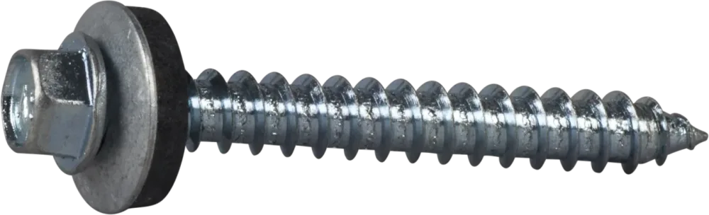 ESSVE 63037 Byggskruv med bricka, sexkant, FZB, Ø6,5 mm Ø6,5 x 51 mm, 150-pack