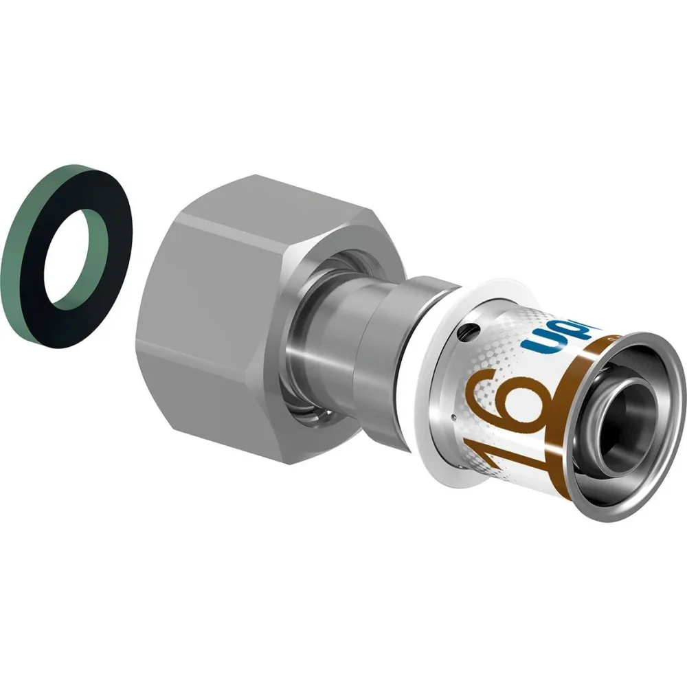 Uponor S Press Plus 1899451 Övergång med löpmutter 16 x 15 mm
