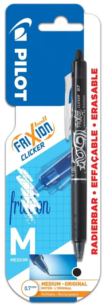 Pilot FriXion Ball Clicker Penna raderbar, 0,7 mm Blå - Bild 2