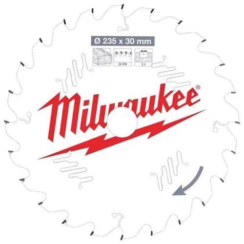 Milwaukee CSB P W Sågklinga 235x2,4x30 mm, 24T