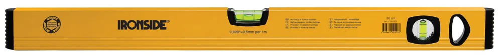 Ironside 100233 Vattenpass aluminium, 2 libeller 600 mm