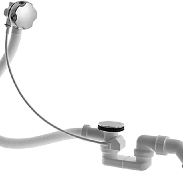 Duravit 790225000001000 Avloppssats med bräddavlopp, 400x80x400 mm