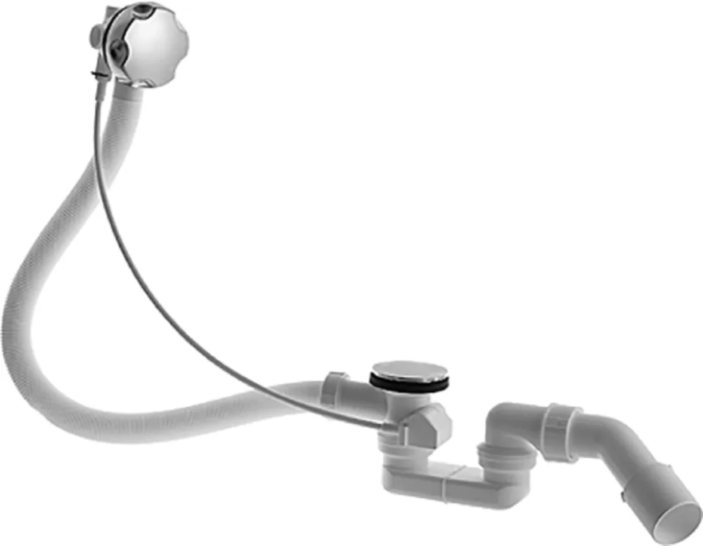 Duravit 790225000001000 Avloppssats med bräddavlopp, 400x80x400 mm
