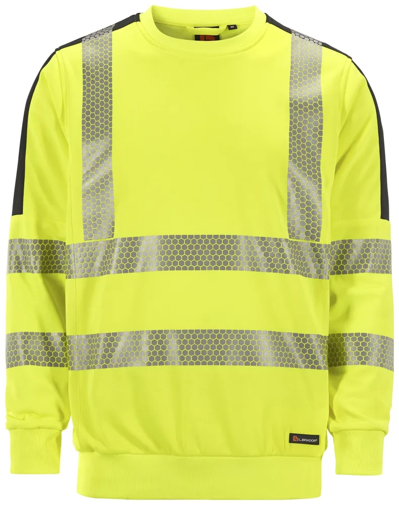 L.Brador 6124P Varseltröja hi-vis gul/svart, klass 3 S