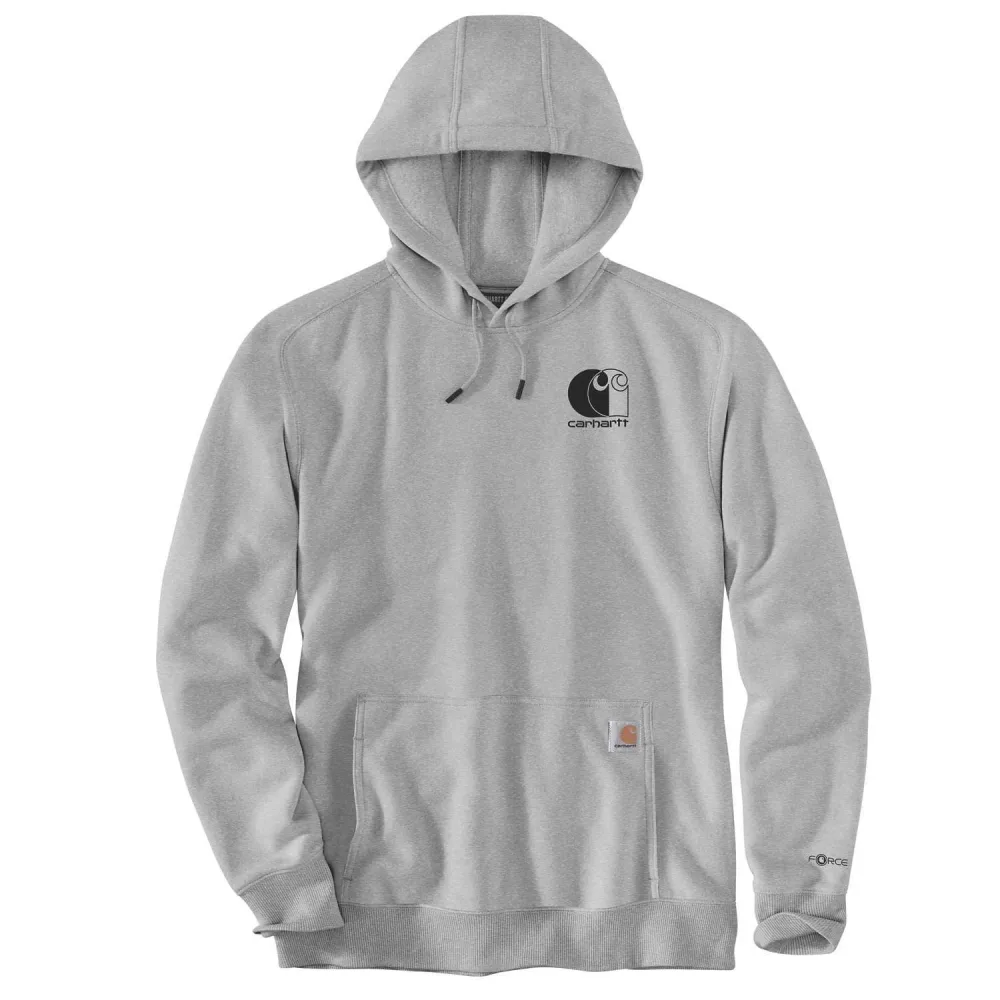 Carhartt Logo Sweatshirt Luvtröja Grå