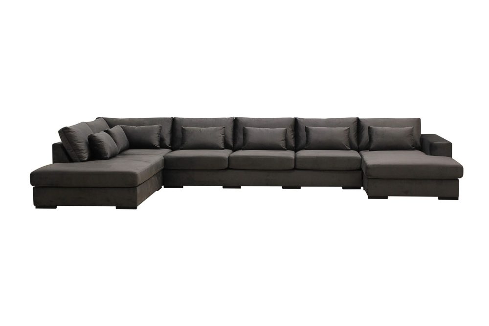 Grande 6-sits U-Soffa med Divan Höger