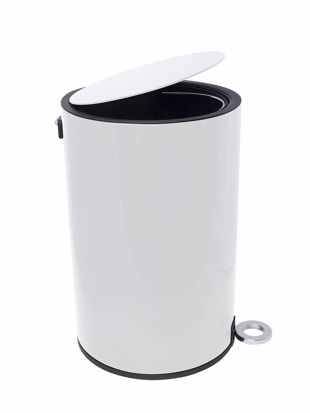 Kjøp Habo Pedalbøtte Blossom 3L, hvit