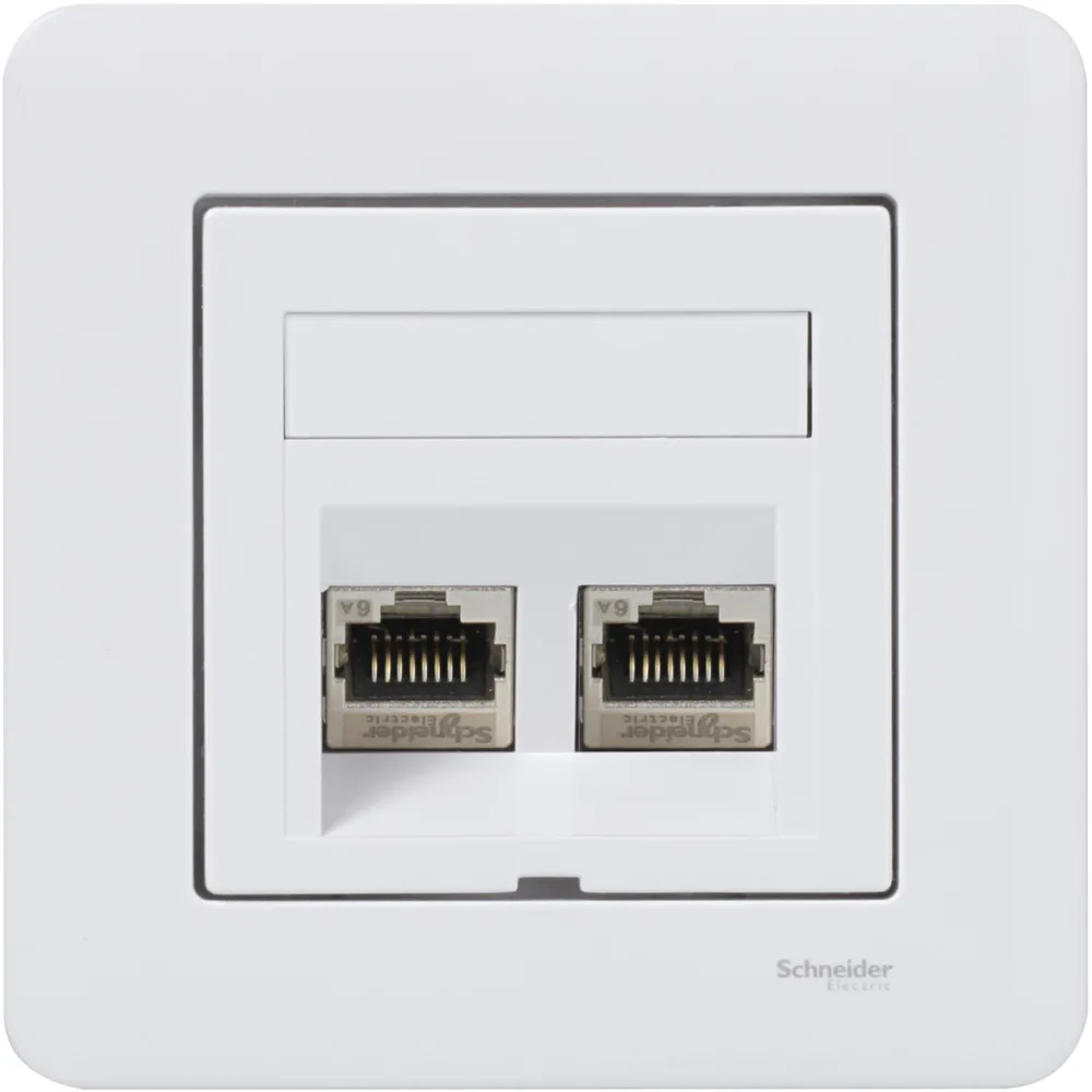 Schneider Electric WDE002438 Modularuttag med heltäckplatta Lutande - Bild 2