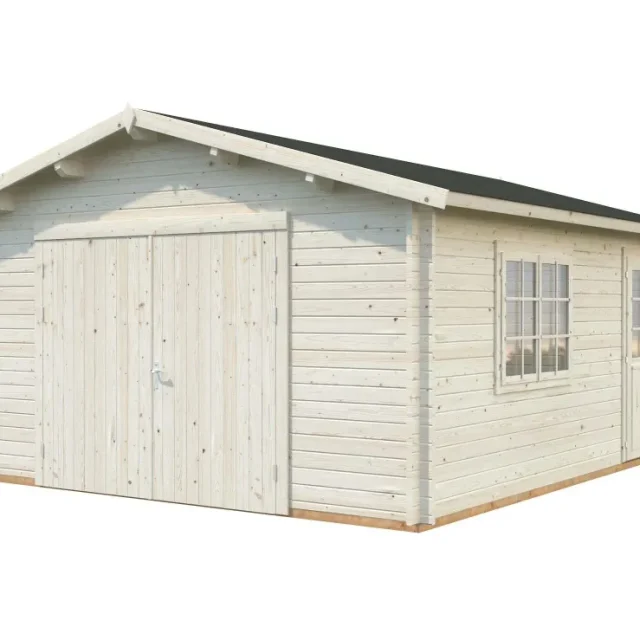 Palmako Roger Garage 24,8 m²/inv. 23,9 m², med port, obehandlad