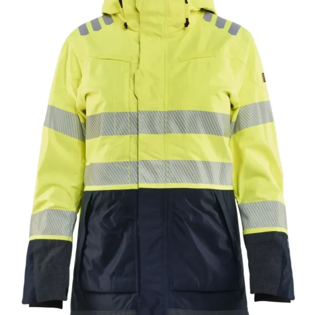 Blåkläder 444915323389S Skaljacka varsel, gul/marinblå, flamskydd S