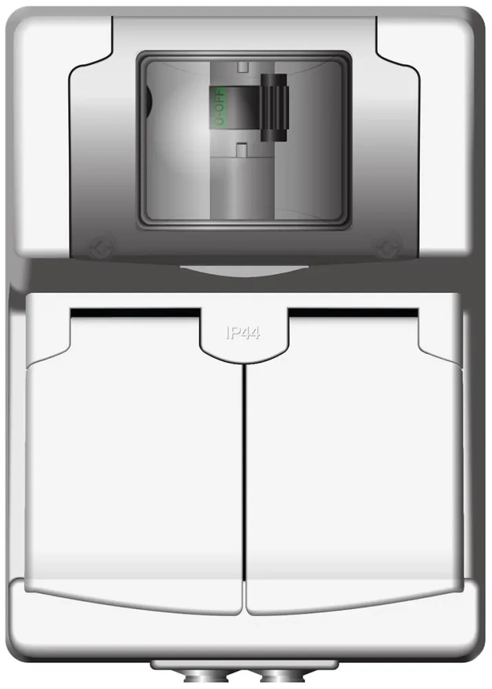 Norwesco 470505 Vägguttag halogenfri, 230V, 10 A Svart
