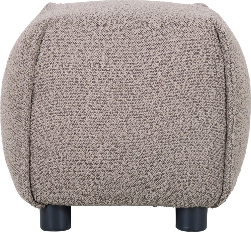 Pall 48x48 cm i mörkbeige bouclè