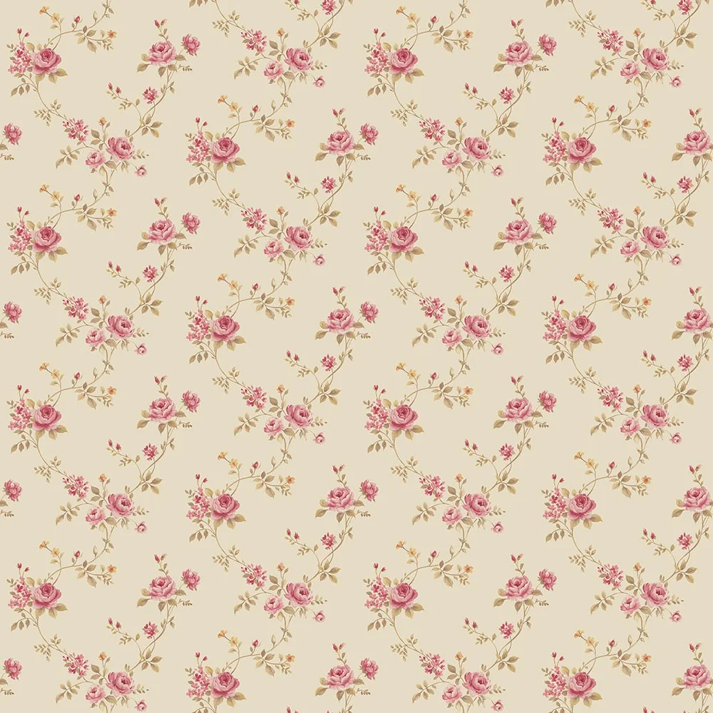 Galerie Wallcoverings Miniatyrer II G67893 Tapet Multi Floral Trail Orange/rosa/beige