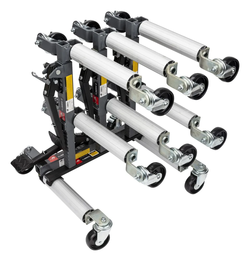 PELA 512788 Hjuldolly 4-pack, mekanisk med stativ