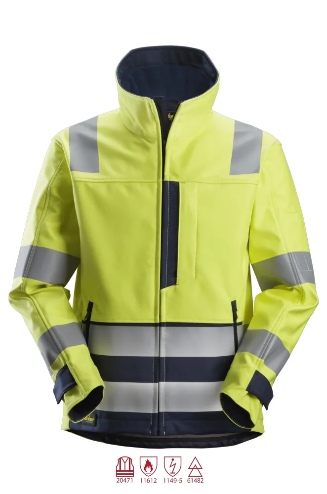 Snickers Workwear 1260 ProtecWork Softshelljacka varsel, gul L