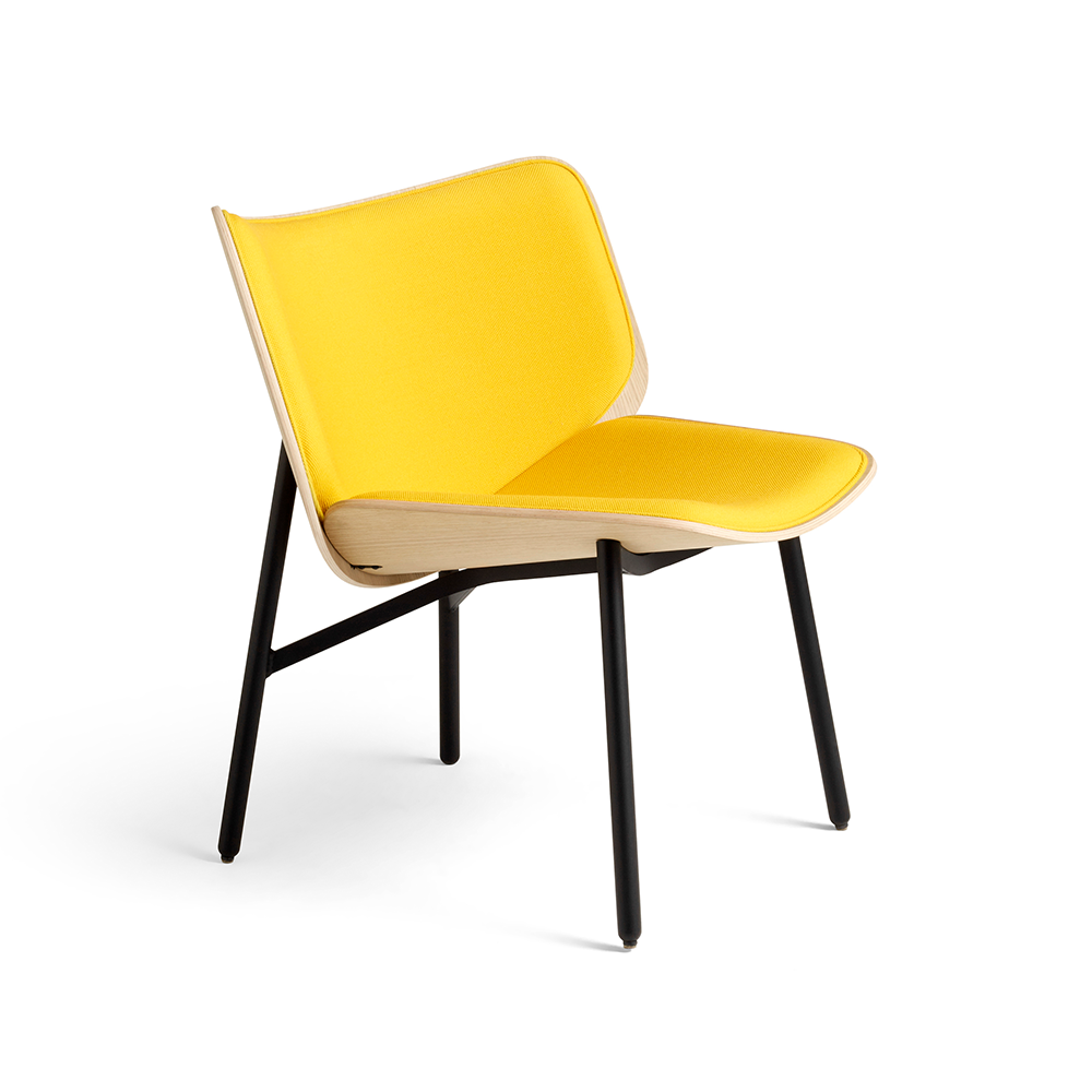 Dapper loungefåtölj, Steelcut trio 446 yellow-ek-svart stativ