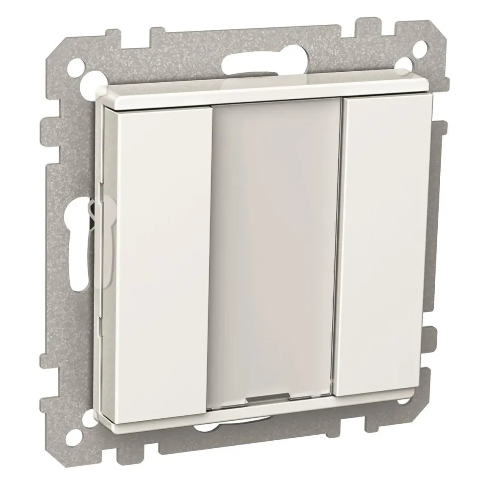 Schneider Electric Exxact KNX Tryckknapp 2 kanaler Vit