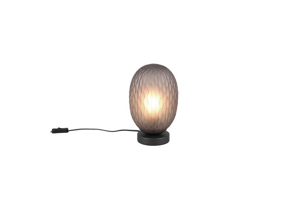 Bordslampa TRIO Facette Mattsvart/rök
