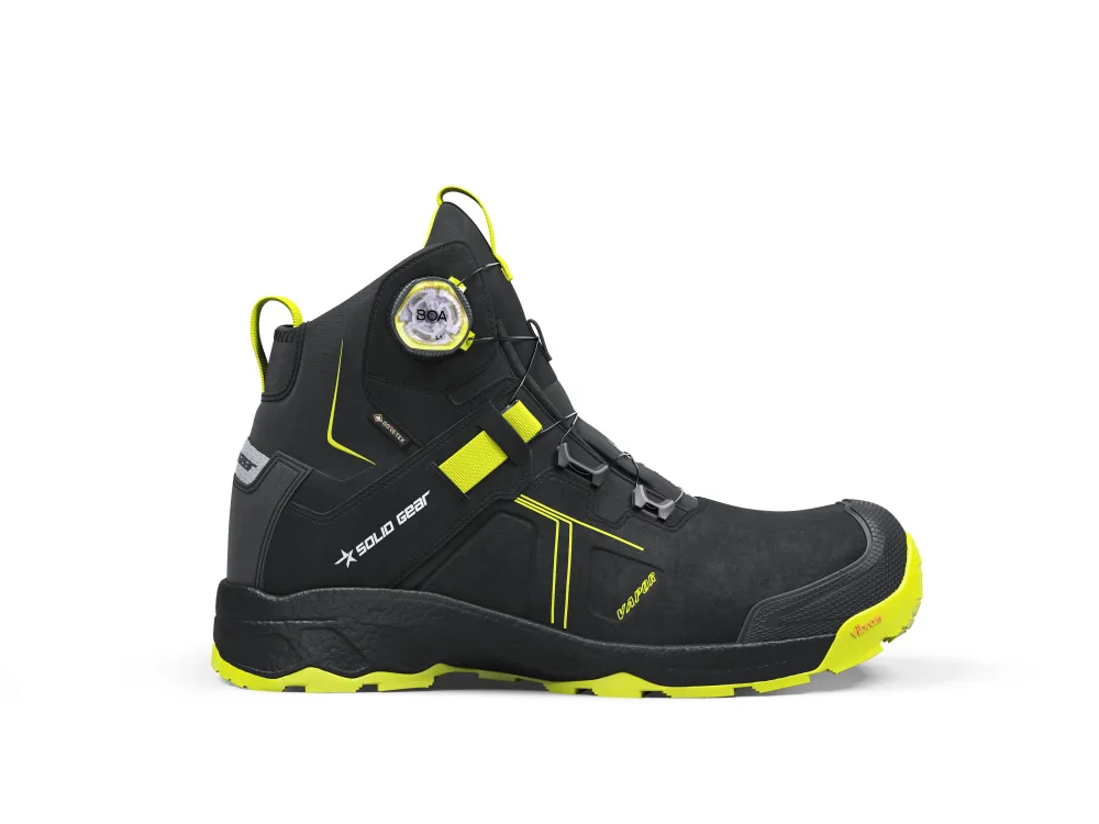 Solid Gear VAPOR 3 Skyddskänga svart/grön 48