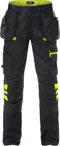 BYXA 2595 STFP SV/GUL C50 SVART/HIVIS GUL