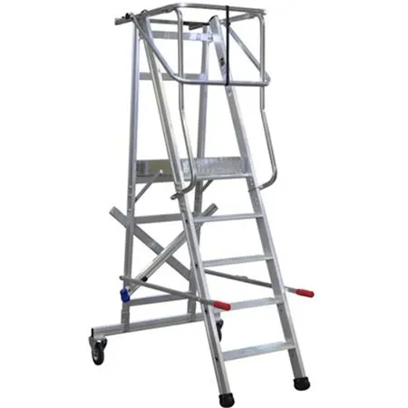 Laggo 7200 Arbetsplattform med skyddsräcke och hjul 200 cm - Bild 2
