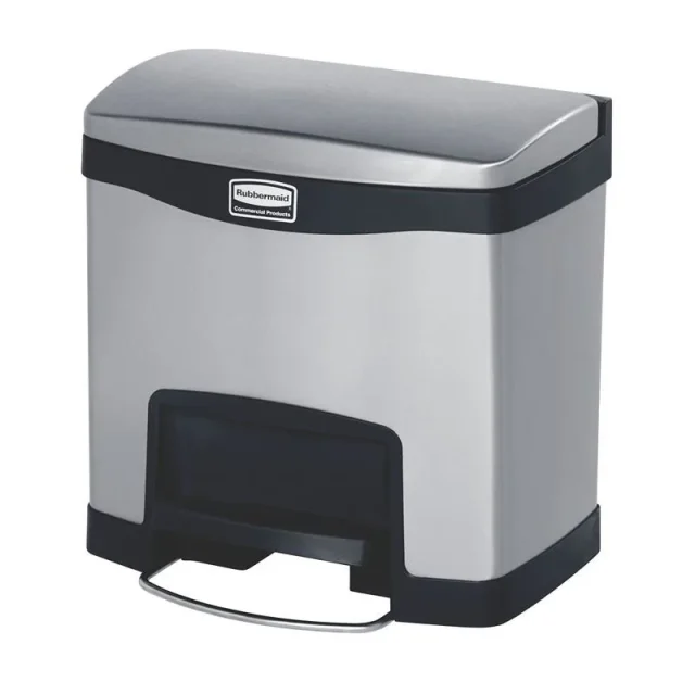 Rubbermaid Slim Jim Soptunna med pedal, rostfritt stål 50 l