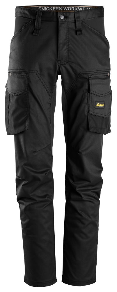 SERVICEBYXA 6803 AW C 52 SVART STRETCH SNICKERS