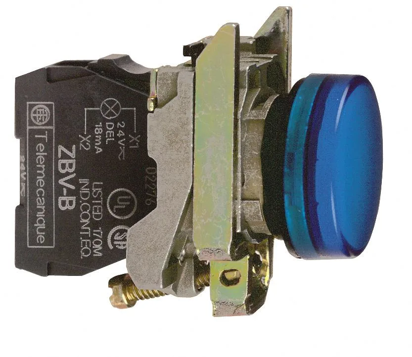 Schneider Electric XB4BVB1 Signallampa LED, 24 V Vit - Bild 2