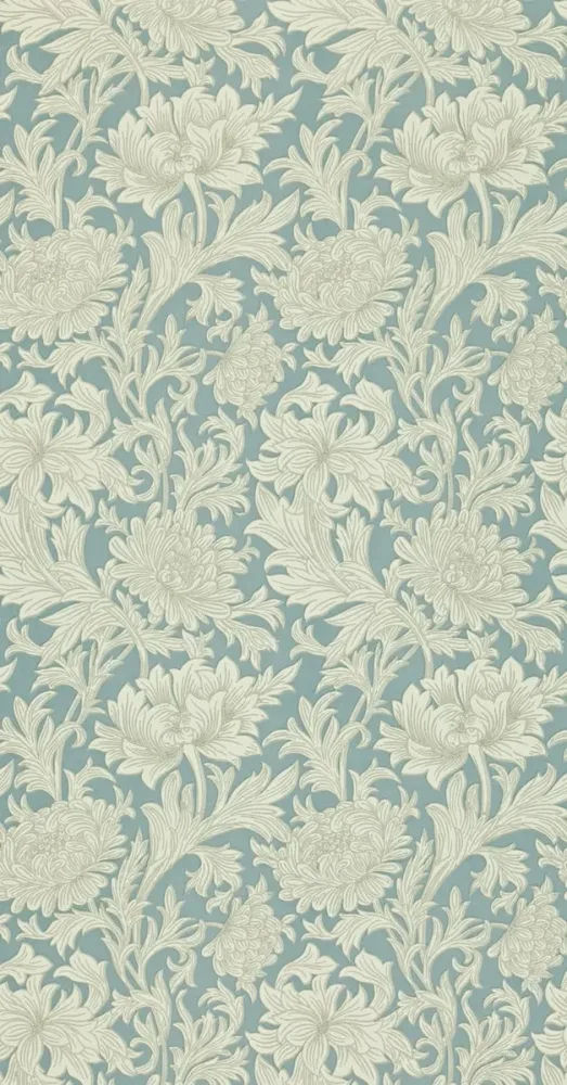 Morris & Co - Chrysanthemum Toile China Morris and Friends Wallpa