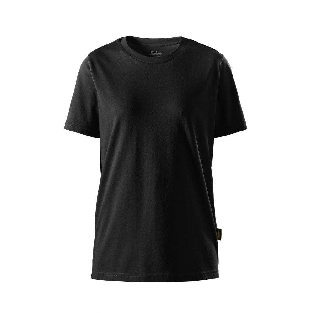 T-SHIRT BOMULL DAM SVART STL M