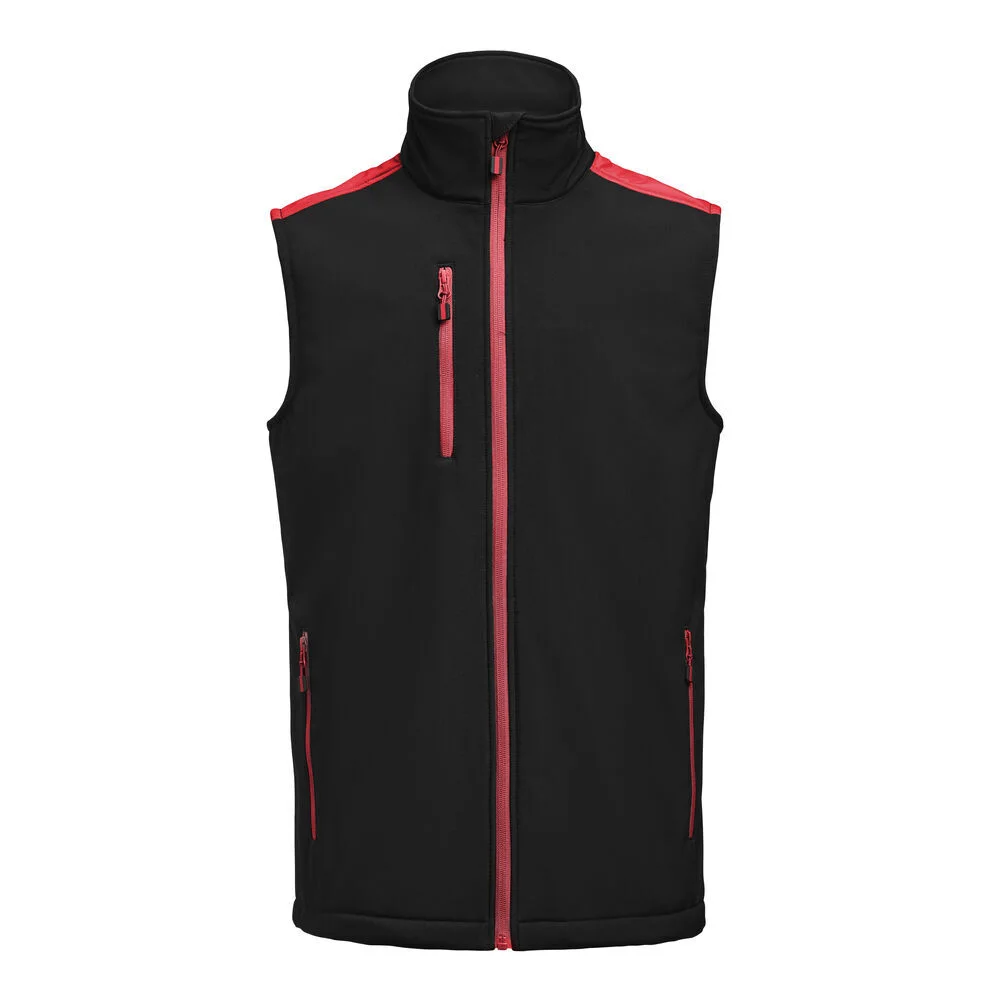 Printer Softshell 2261083 Väst svart/röd 5XL