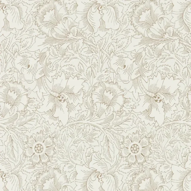 Morris & Co - Pure Poppy Cream/Gold Morris Pure Wallpapers