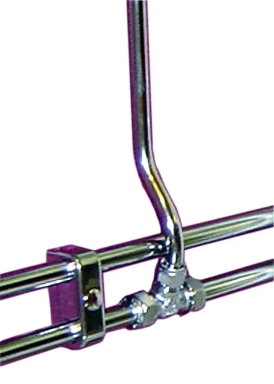 Trio Perfekta 3006008202 Förbigångsrör kromat, S-bockat, halvhårt, 1 m 12 mm