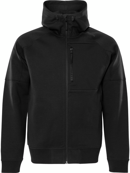 SWEATSHIRTJACKA 7831 SVA L SVART MED HUVA GKI